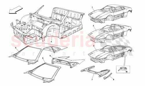 Part Diagram for Ferrari 63616200