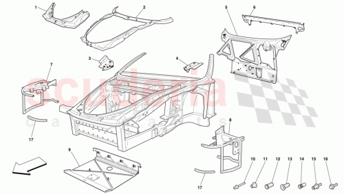 Part Diagram for Ferrari 66395611