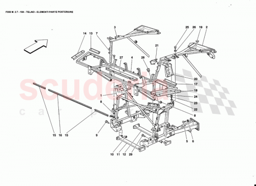 Part Diagram for Ferrari 64048200