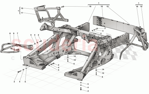 Part Diagram for Ferrari 300135