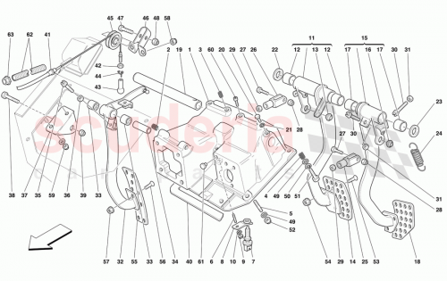 Part Diagram for Ferrari 157557