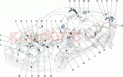 Part Diagram for Ferrari 255868