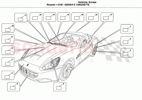 Part Diagram for Ferrari 254975