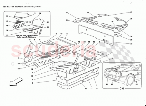 Part Diagram for Ferrari 64464300