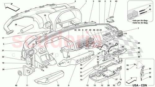 Part Diagram for Ferrari 63204700