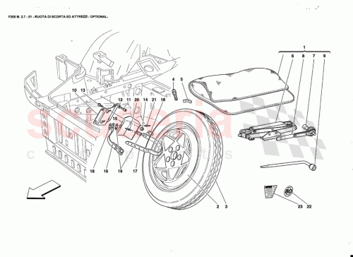 Part Diagram for Ferrari 63603100