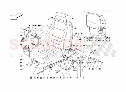 Part Diagram for Ferrari 63294500