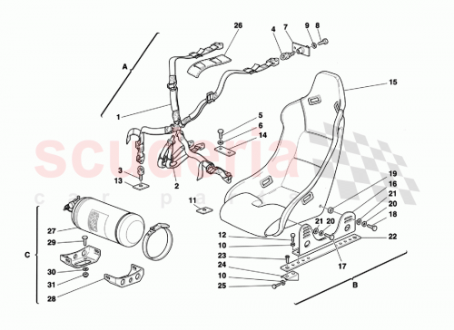 Part Diagram for Ferrari 164781