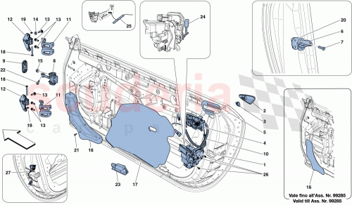 Part Diagram for Ferrari 85011300