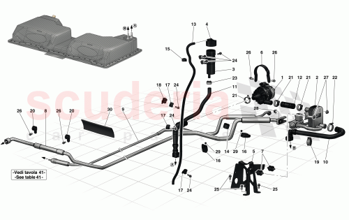 Part Diagram for Ferrari 304319