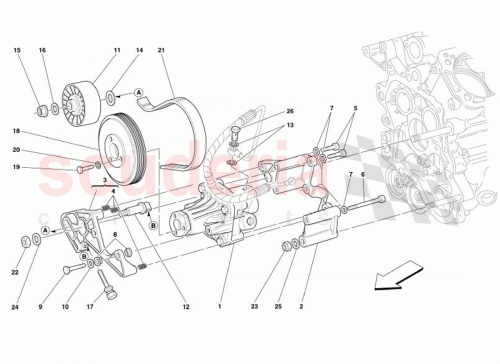 Part Diagram for Ferrari 11190779