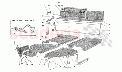 Part Diagram for Ferrari 15692178