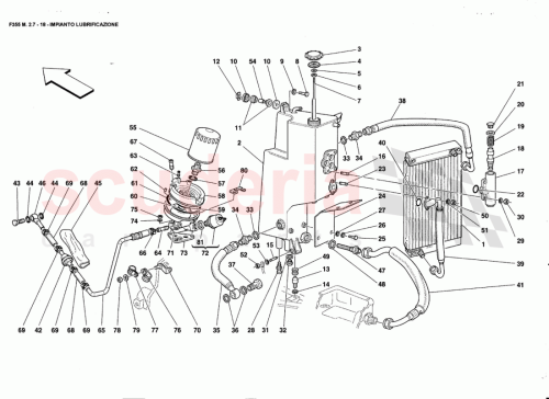 Part Diagram for Ferrari 157677