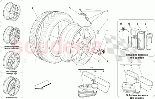 Part Diagram for Ferrari 245613