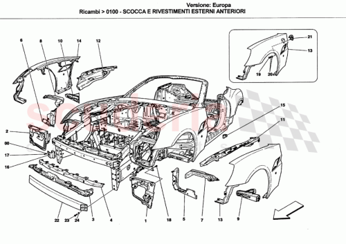Part Diagram for Ferrari 69883311