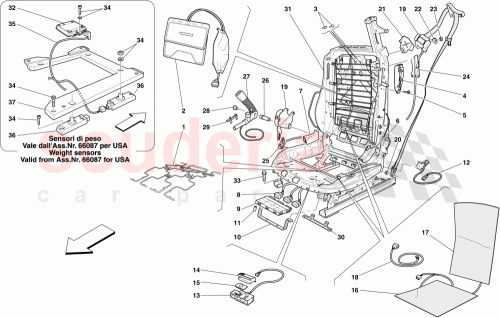 Part Diagram for Ferrari 68451900