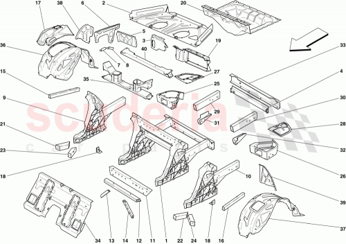 Part Diagram for Ferrari 69003511