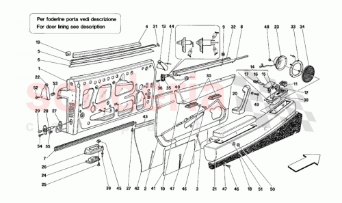 Part Diagram for Ferrari 61543600