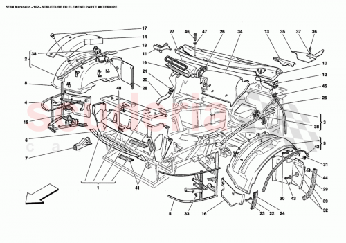 Part Diagram for Ferrari 62797700