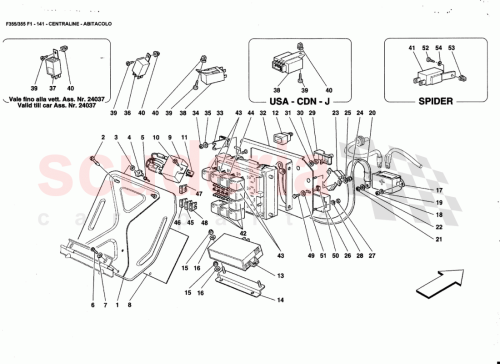 Part Diagram for Ferrari 174029