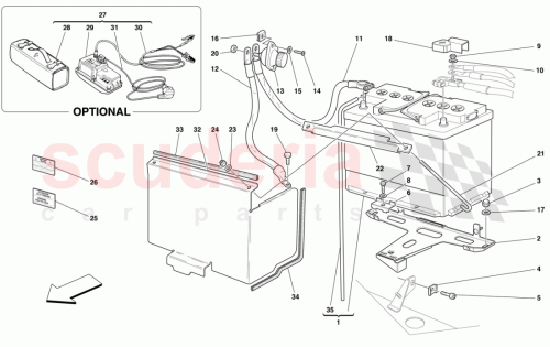 Part Diagram for Ferrari 70000905