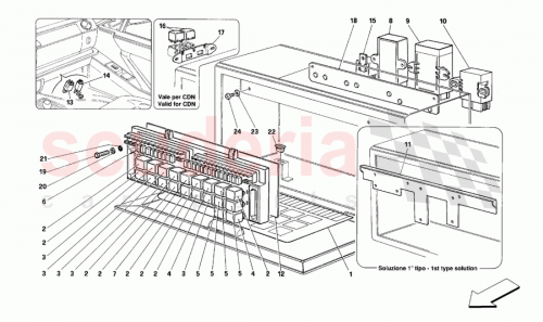 Part Diagram for Ferrari 116055