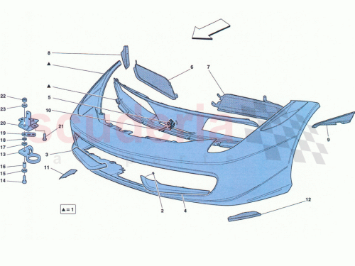 Part Diagram for Ferrari 83580700