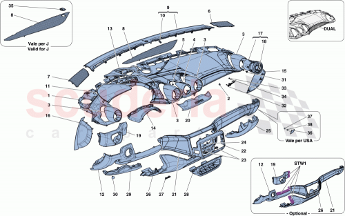 Part Diagram for Ferrari 86460900