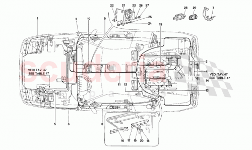 Part Diagram for Ferrari 154776
