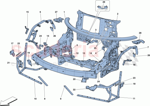 Part Diagram for Ferrari 86107311