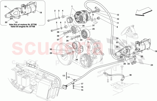 Part Diagram for Ferrari 226205