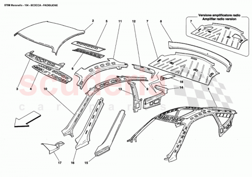 Part Diagram for Ferrari 64555500