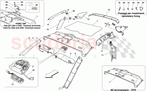 Part Diagram for Ferrari 66972500