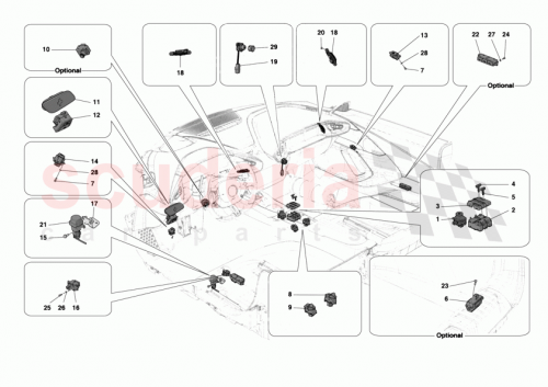 Part Diagram for Ferrari 55047196