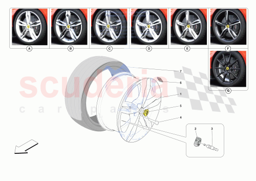 Part Diagram for Ferrari 913104