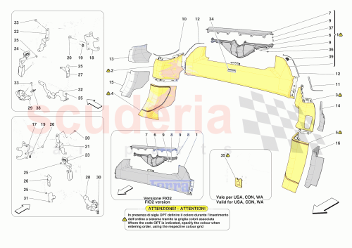 Part Diagram for Ferrari 70007721