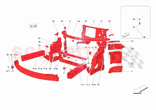 Part Diagram for Ferrari 985904561