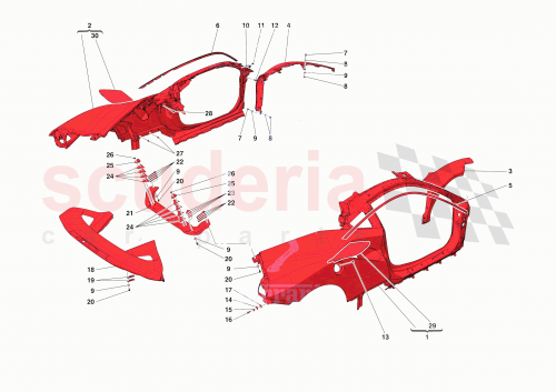Part Diagram for Ferrari 985855308