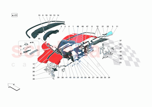 Part Diagram for Ferrari 866125