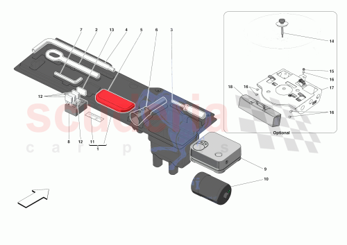 Part Diagram for Ferrari 781912