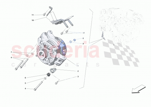 Part Diagram for Ferrari 329269