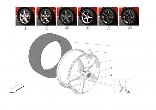 Part Diagram for Ferrari 070007960
