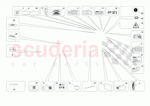 Part Diagram for Ferrari 905163