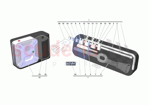 Part Diagram for Ferrari 866838
