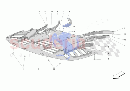 Part Diagram for Ferrari 967555