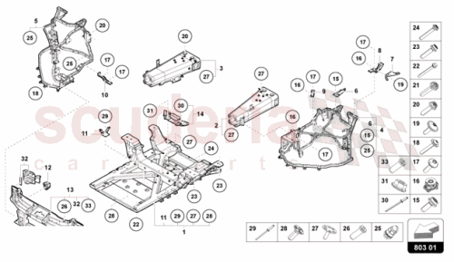 Part Diagram for Lamborghini 47B804311