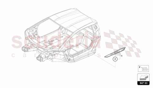 Part Diagram for Lamborghini 47B947405A