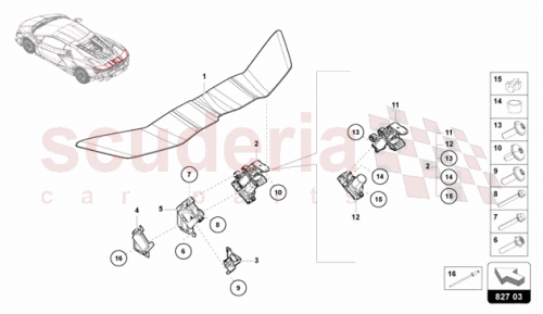 Part Diagram for Lamborghini 47B813501
