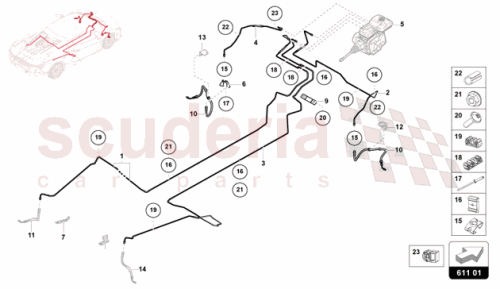 Part Diagram for Lamborghini 47C614725