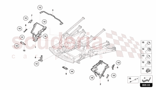 Part Diagram for Lamborghini 47B813746A